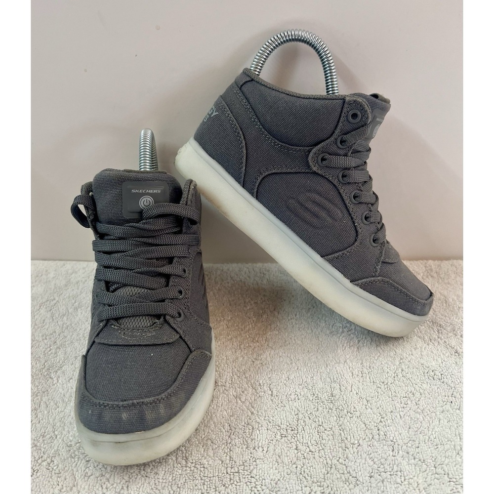 Skechers Energy Lights Kids gray shoes size 1.5
